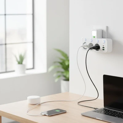 Surge Protection Power Strip USB Surge Protected Strip - Image 1